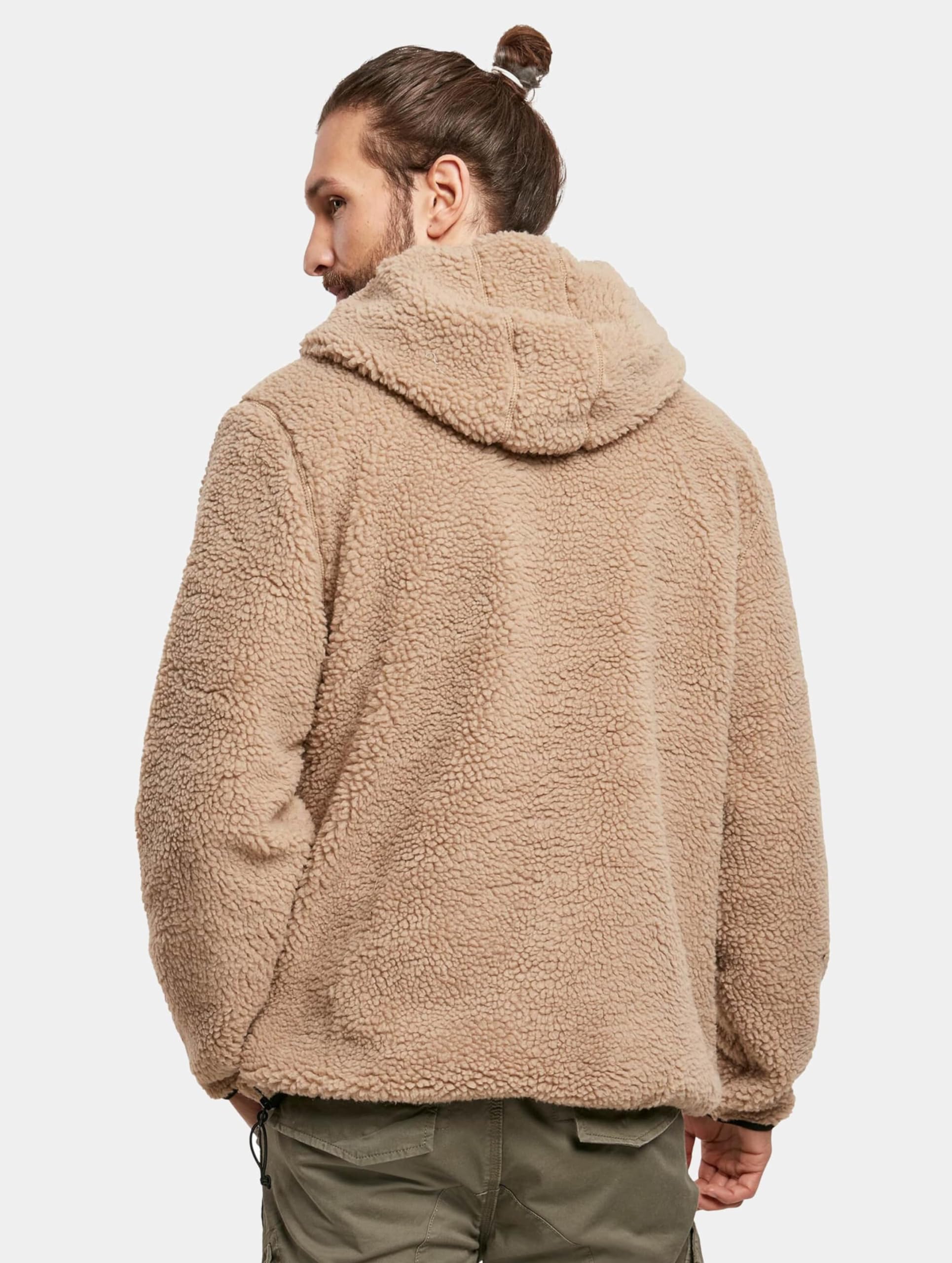 Brandit Teddy Windbreaker Uomo Giacca a Vento Nero