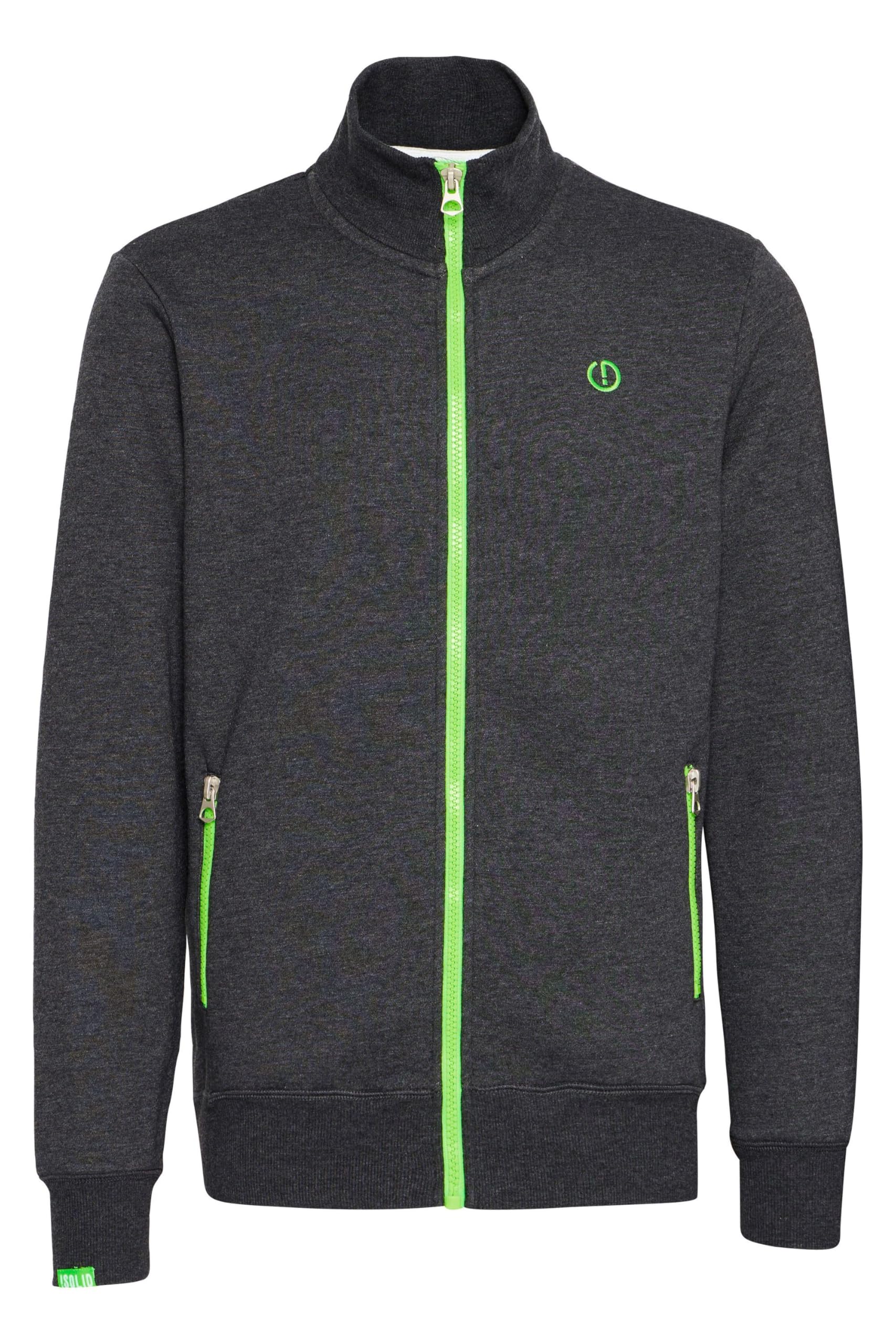 !SOLID SDBennTrack Herren Sweatjacke Cardigan mit Reißverschluss und Stehkragen