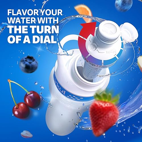 Miniatura 7 de Cirkul Kit de inicio de botella de agua de acero inoxidable negro mate de 32 onzas con tapa negra y 2 cartuchos de sabor (1 LifeSip Blueberry Grape,