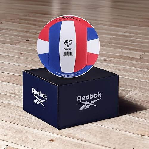 Miniatura 3 de Reebok Voleibol recreativo, tamaño oficial, pelota compuesta de rendimiento, sensación ultrasuave, incluye bomba y aguja, serie VR-3K