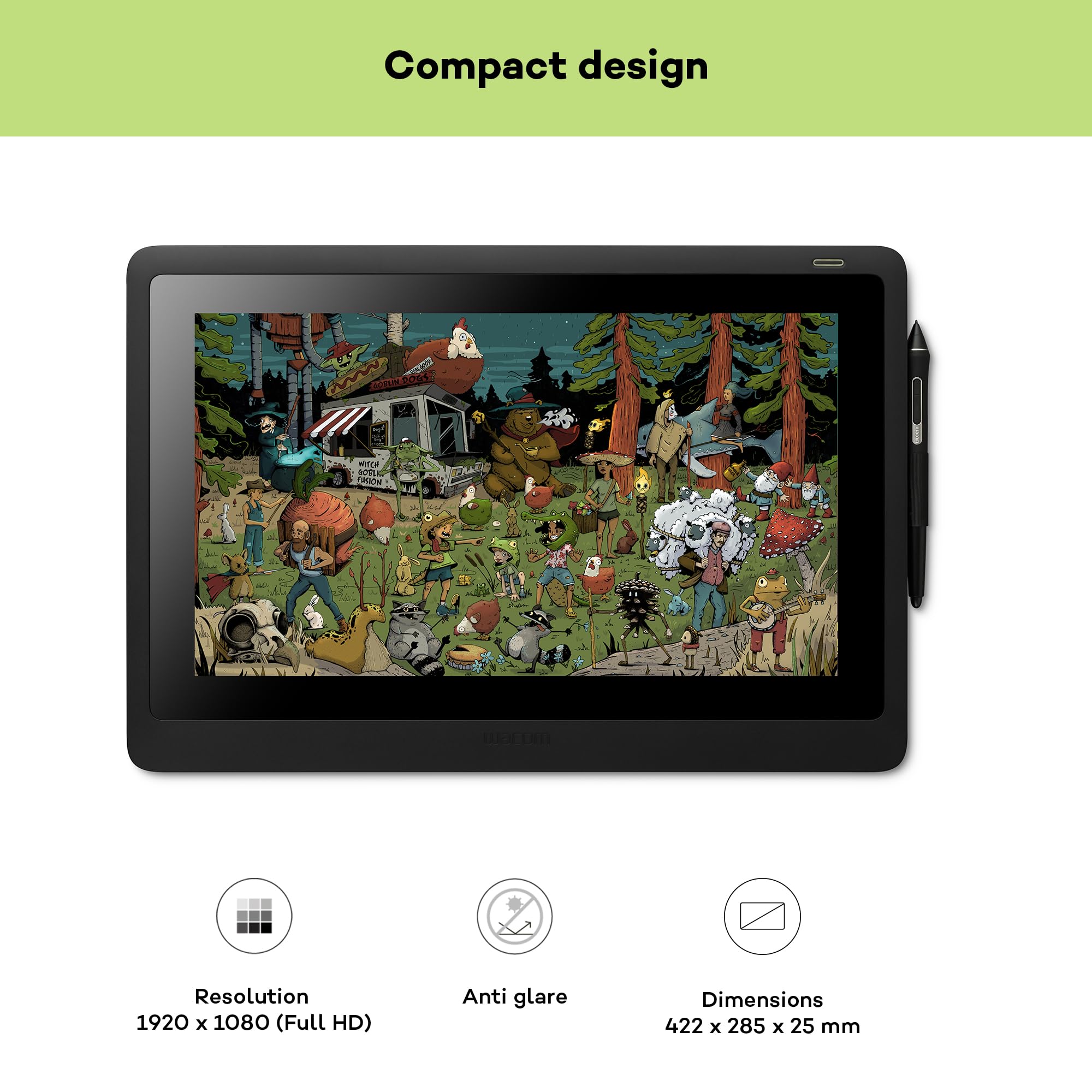 ワコム Wacom Cintiq 16 Pro Pen 2 Wacom Cintiq 16, Pen Display, 2.5K, incl. Wacom Pro Pen 2