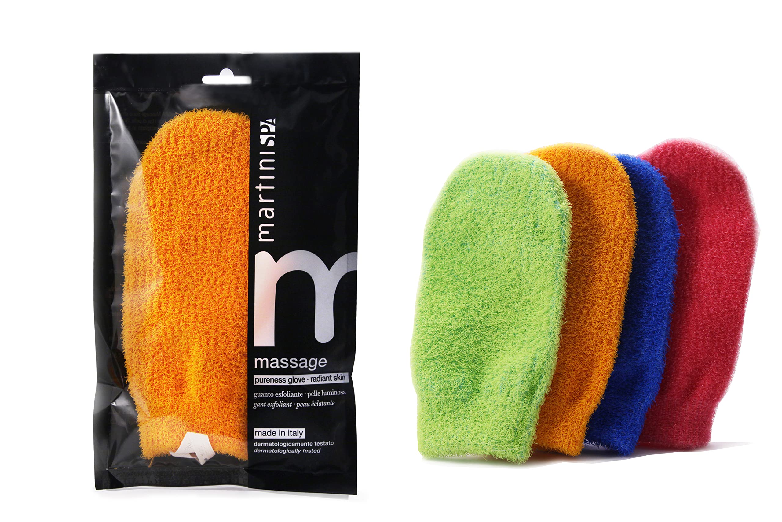 martinispa Massage Color poignée en fil synthétique Exfoliant Tonifiante – 41 g Coloris Aleatoire