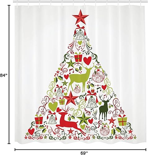 Miniatura 10 de Cortina de regadera de Ambesonne con sombra de pingüino