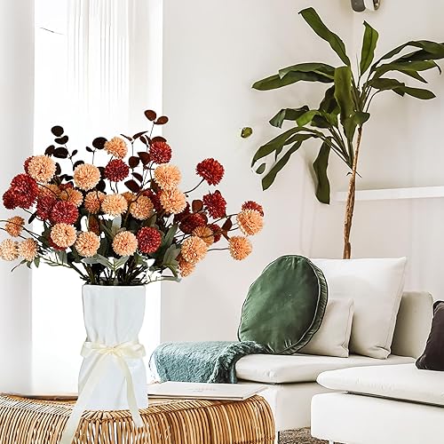 Miniatura 9 de Florero de bolsa de papel arrugado de cerámica, jarrón genial para ramo de flores de Lego, florero ancho para flores, florero grande, florero