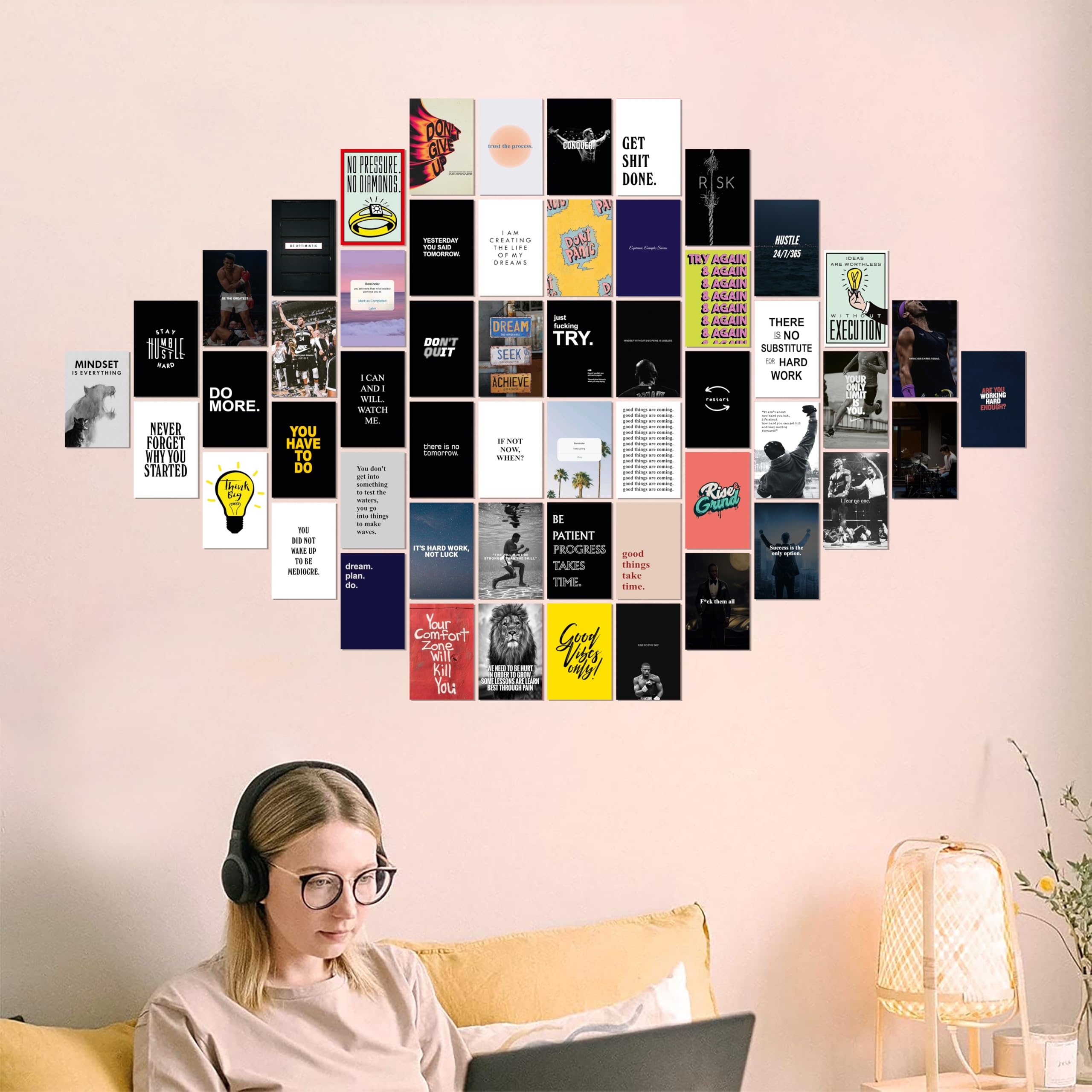 Aesthetic Wall Collage Kit - 54 Posters -2