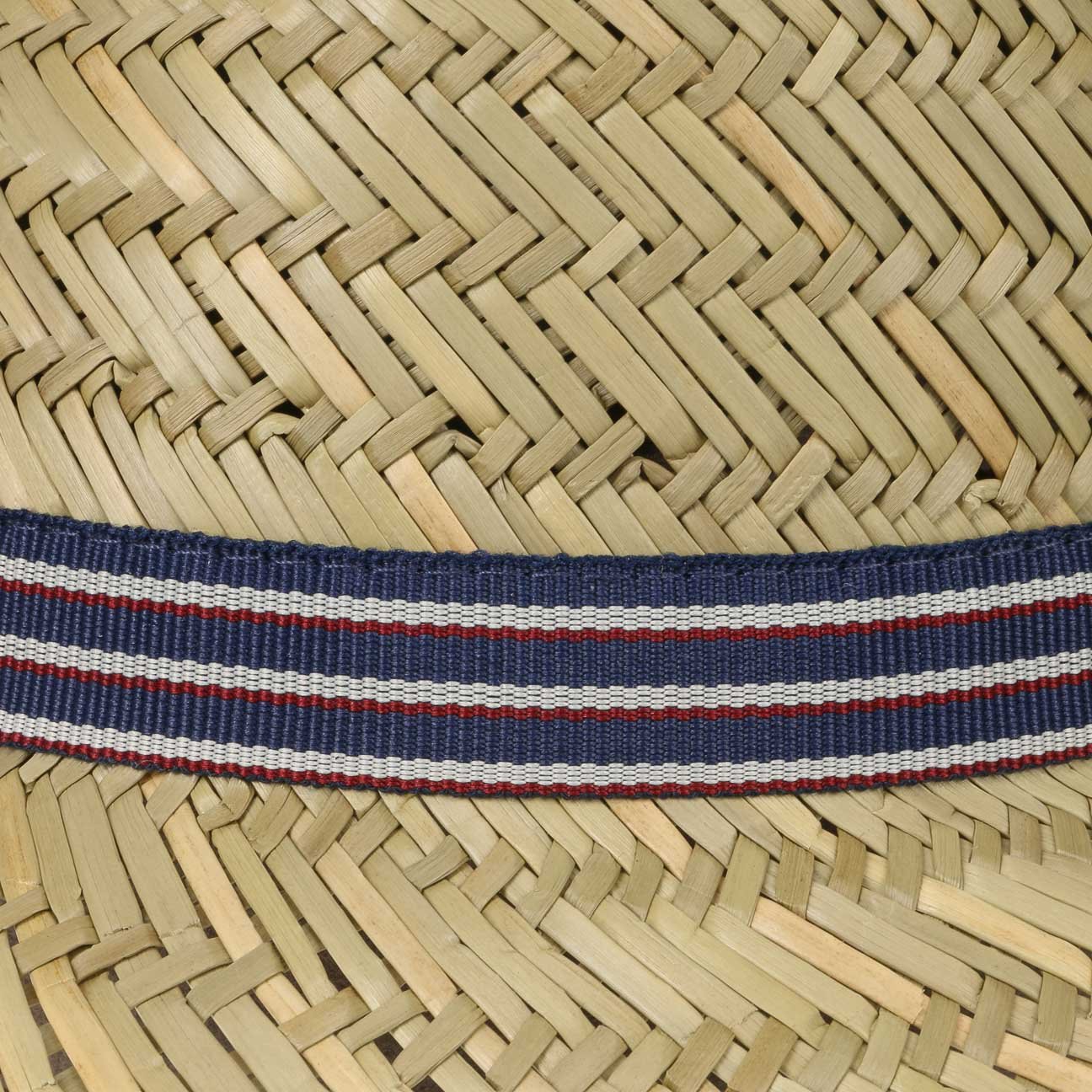 Lipodo Chapeau en Paille Harvester Stripes Femme/Homme - Made in Italy de Plage Soleil Trilby avec Ruban Gros Grain Ete Printemps-ete