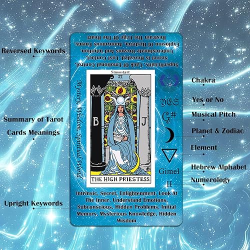 Miniatura 4 de Smoostart Cartas del Tarot (universo misterioso holográfico con significados en las cartas)