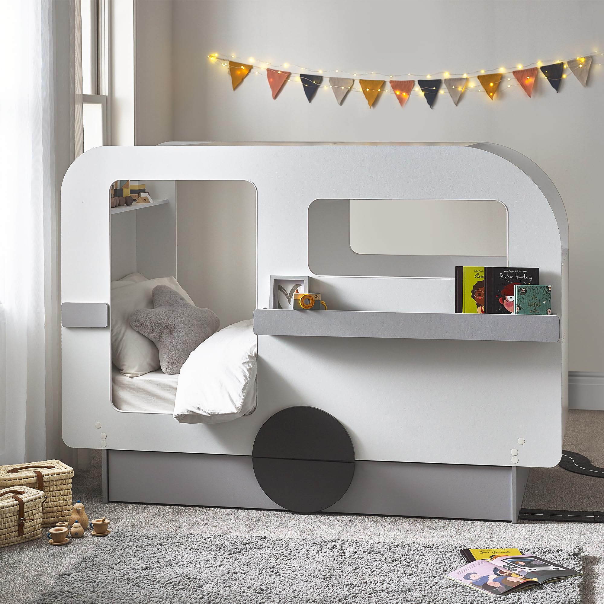Julian Bowen Tourer Single Caravan Bed - Grey/White