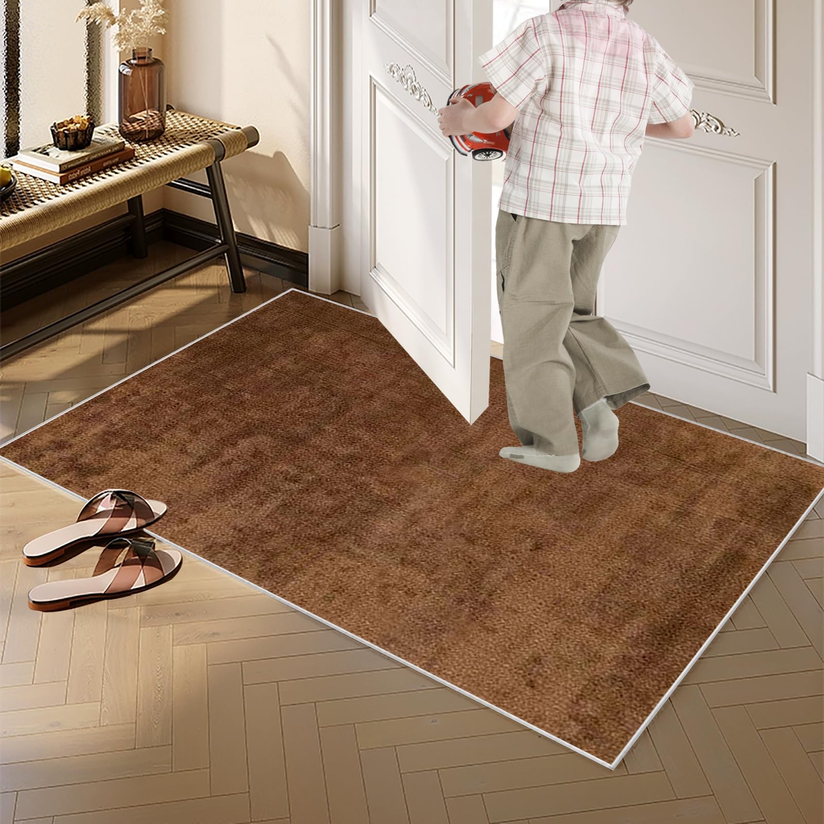 Dywan Biegacz Kuchenny Długi Dywan Runner Wejście Do Wnętrz 80 x 150 cm Chodnik Dywan Do Przejścia Kuchni Antypoślizgowy Zmywalny Dywan Chodnik Do Kuchni Wejście Sypialnia