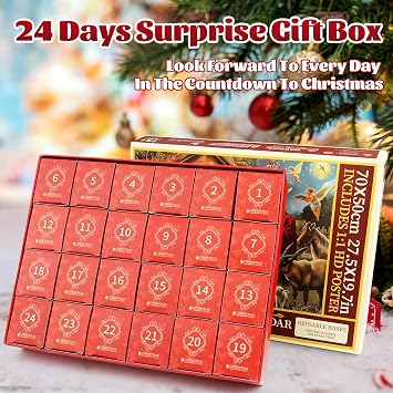 2025 Advent Calendar Jigsaw Puzzle Nativity Scene 1008 Pieces Religious Christmas Countdown Puzzle, 24 Boxes The Birth of Jesus Puzzles for Adults, Jesus Christian Home Decor