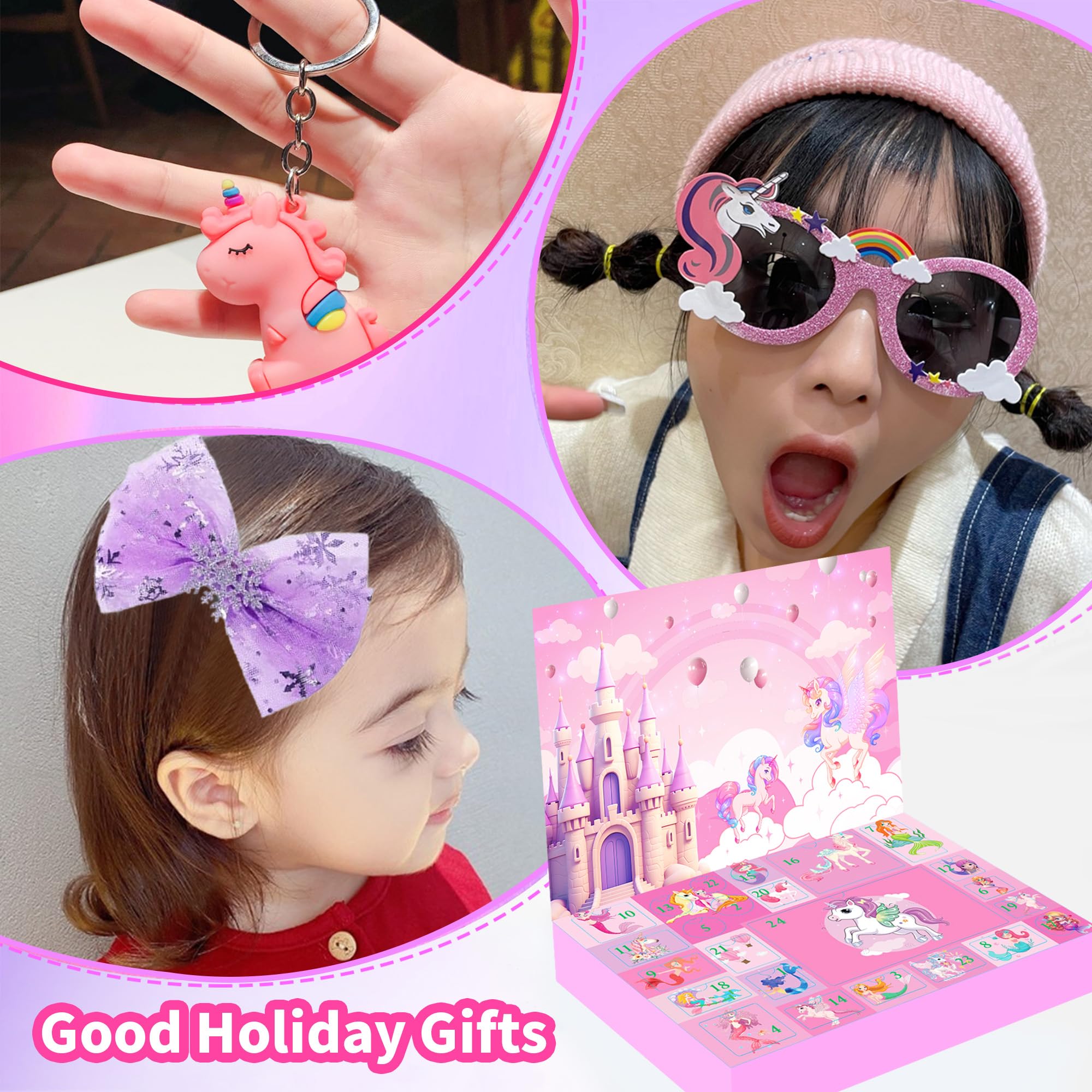 CALENDRIER DE LAVENT 2025 Enfant Fille Licorne Fabrication Kit Bracelet, Cale... EUR 20,75