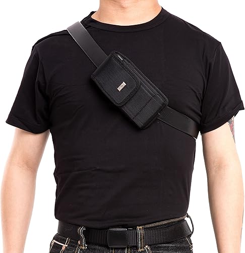 Miniatura 7 de Funda para teléfono celular para Samsung Galaxy Ultra S25/S24/S23/S22/S21 y Note 20, funda con clip para cinturón para hombre, bolsa vertical de