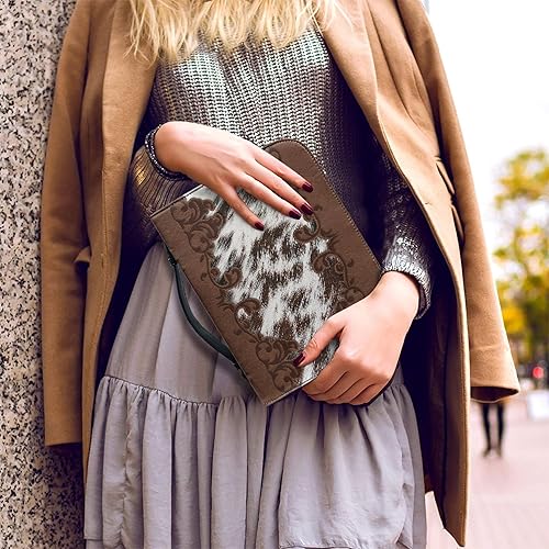 Miniatura 4 de Funda para Biblia occidental para hombres y mujeres, bolsa de cuero vintage para la Biblia, protector para libros de oración, estudio, cuadernos,