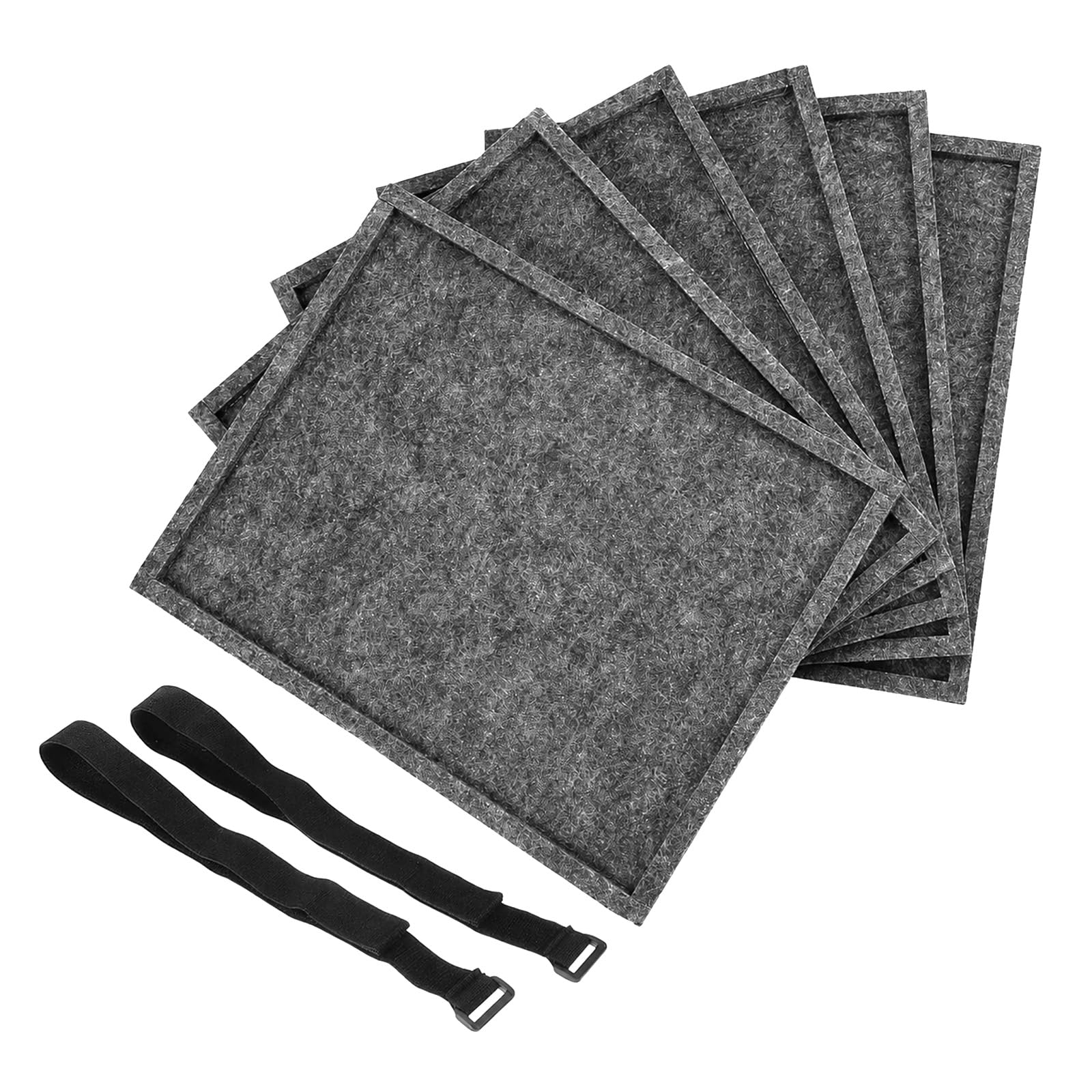 EVERGOODS Felt Jigsaw Puzzle Sorting Trays Set of 6, Stackable Puzzle Organiser Boards, Portable Puzzle Storage Tray, Jigsaw Piece Sorting Mats for Home, Classroom & Travel