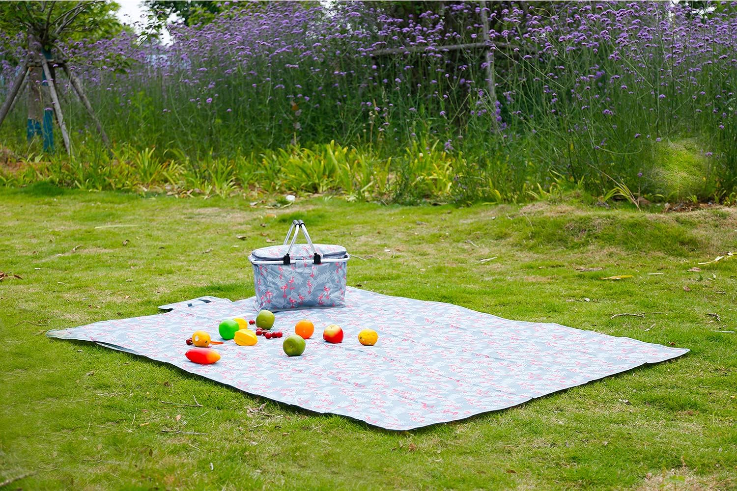 Yuyanbaobei Portable Picnic Mat, Sandproof Waterproof Picnic Blanket, for Outdoors Travelling, Beach Park, Family Concerts , Sporting Events(Flamingo), 145CM X 200CM : Patio, Lawn & Garden