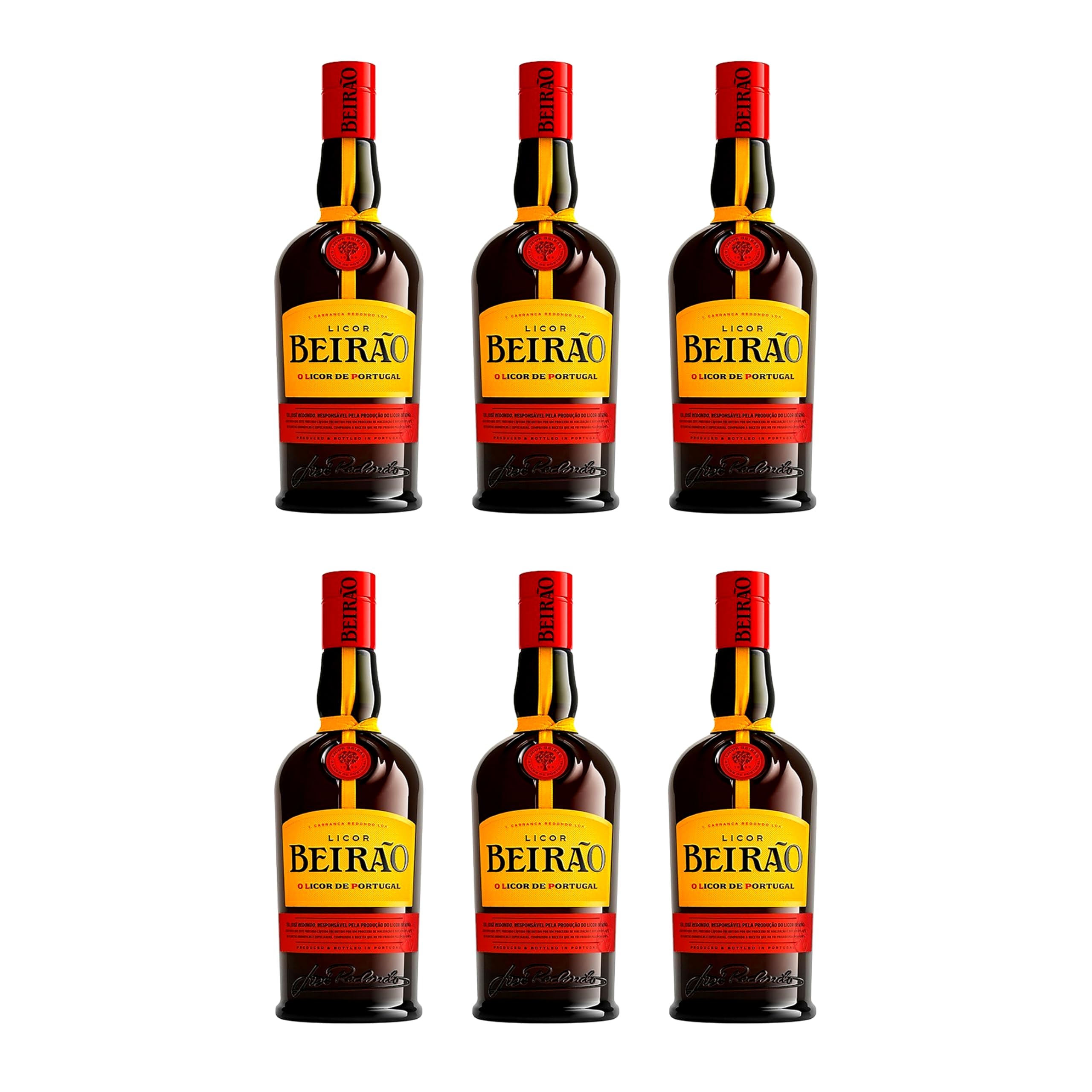 Licor Beirão 70cl destilado premium selección gourmet – 6 Botellas x 70 cl