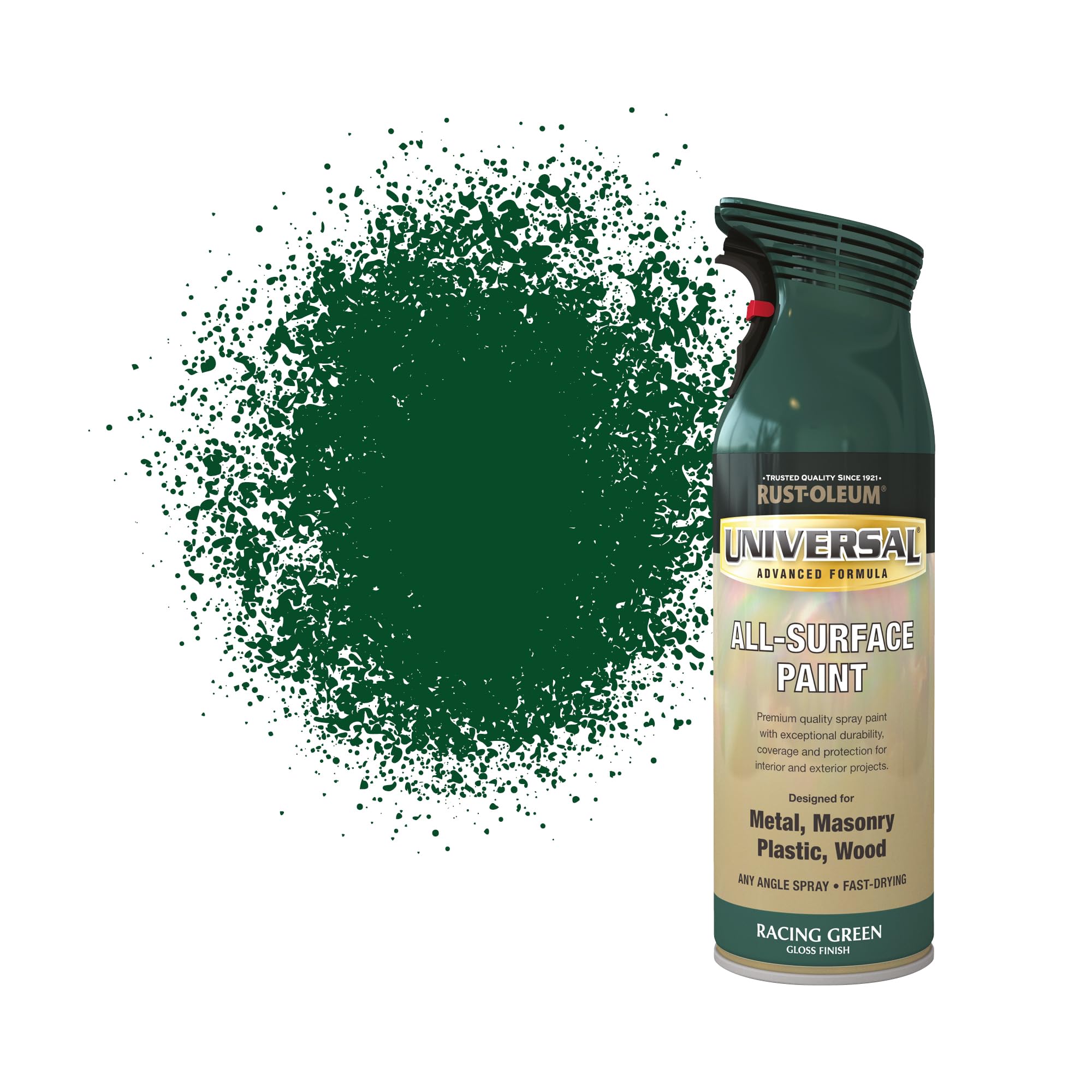Rust Oleum 400ml Universal Spray Paint Racing Green Gloss All Surface