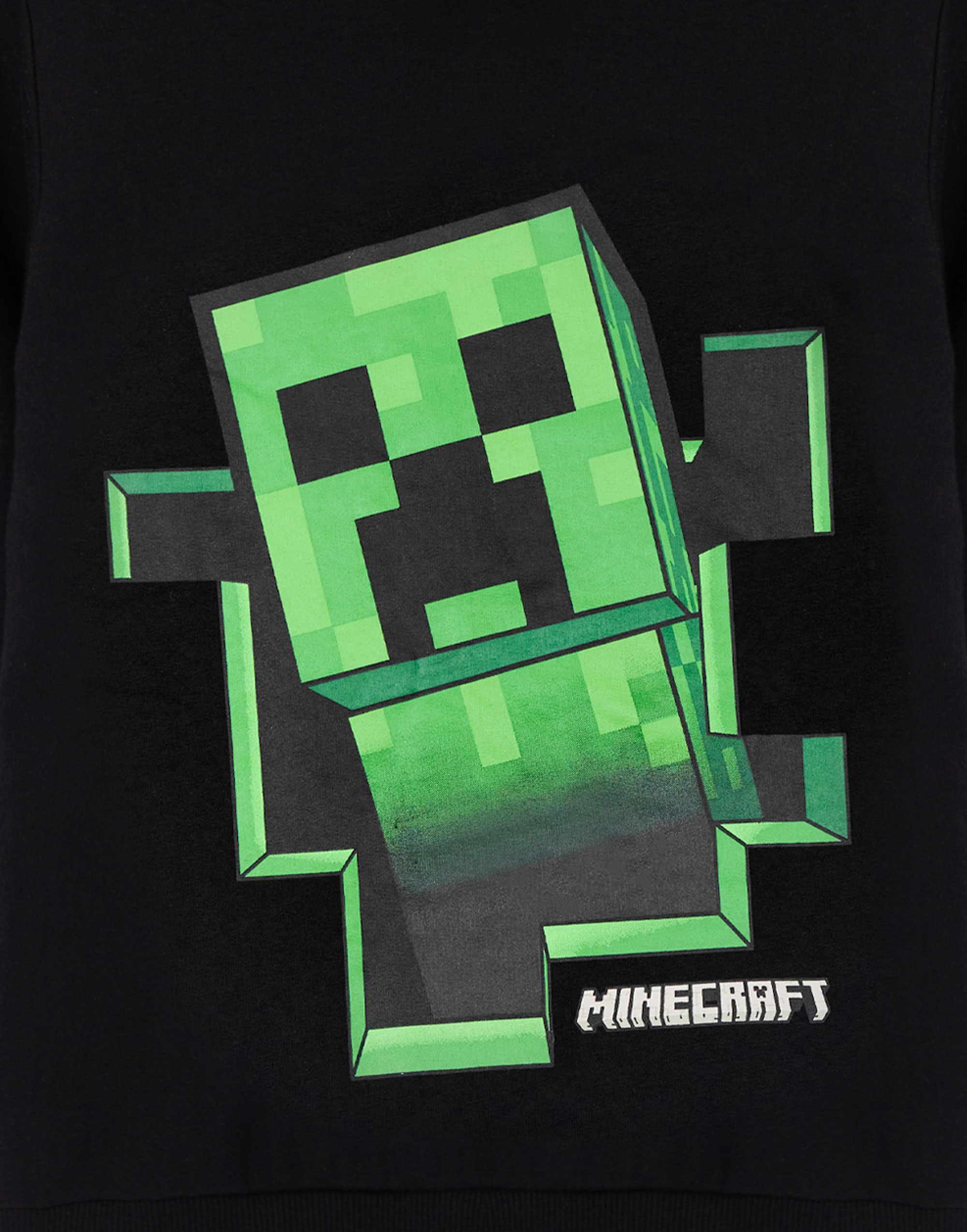 Minecraft garçons Sweat à Capuche | Sweat à Capuche Graphique Noir pour Enfants et Adolescents | Jeu Sprite Jumper Creeper Block Pop Out Sweatshirt | Gamer Merchandise Cadeau pour Lui