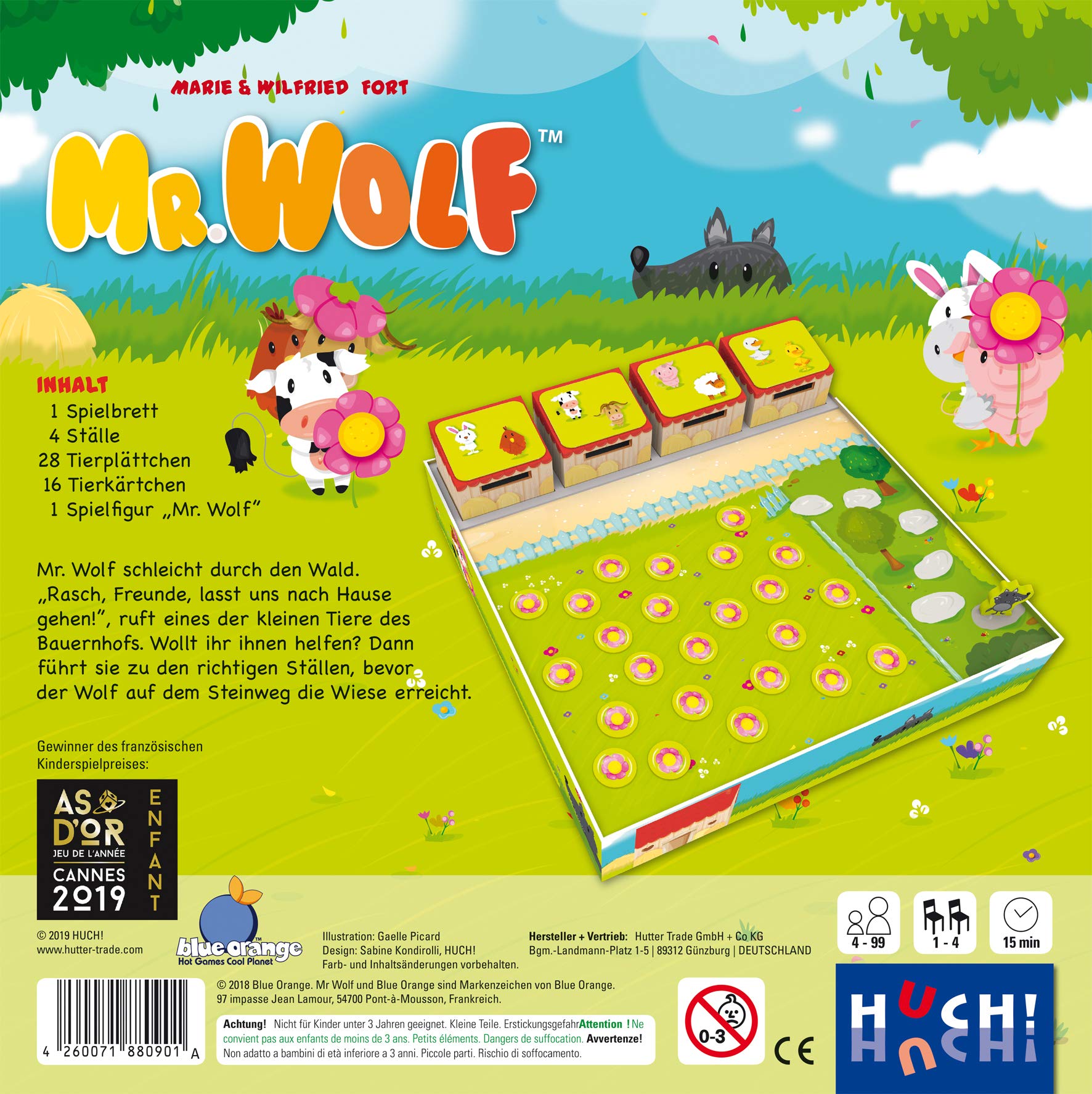 Kinderspiel ‚Mr. Wolf‘ Von Huch & Friends – Kooperatives Brettspiel Für Die Ganze Familie