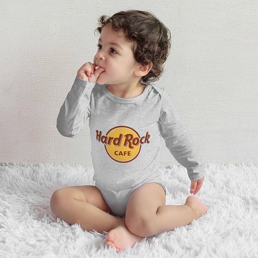 Amazon.co.jp: ハードロックカフェ摇滚咖啡店 ロンパース 長袖