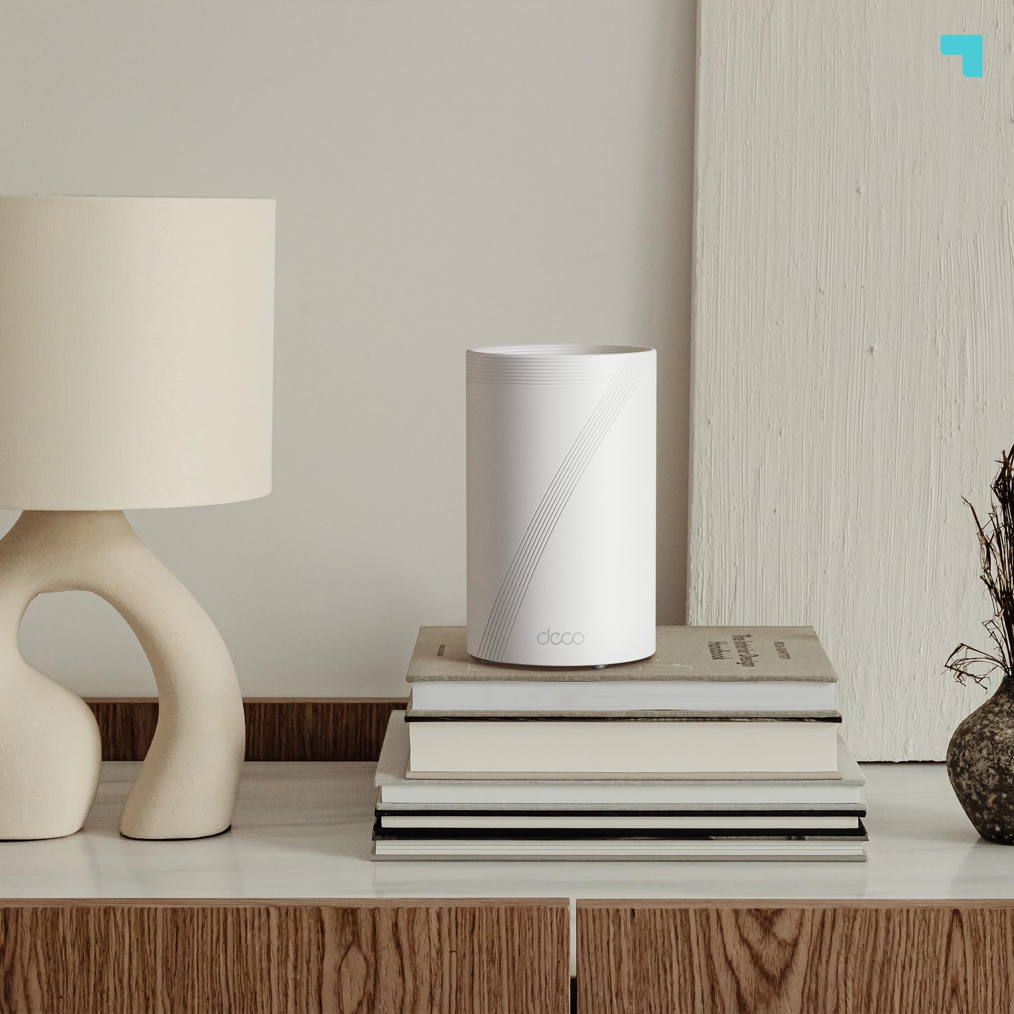 TP-Link Deco BE65 Pro (3 Pack) - Sistema Wi-Fi 7 Mesh, BE9300 Mbps, Tri-Banda, Canales de 320 MHz, Puertos de 2.5Gbps, HomeShield, MLO, Funciona con Cualquier Router, 4 Antenas Internas