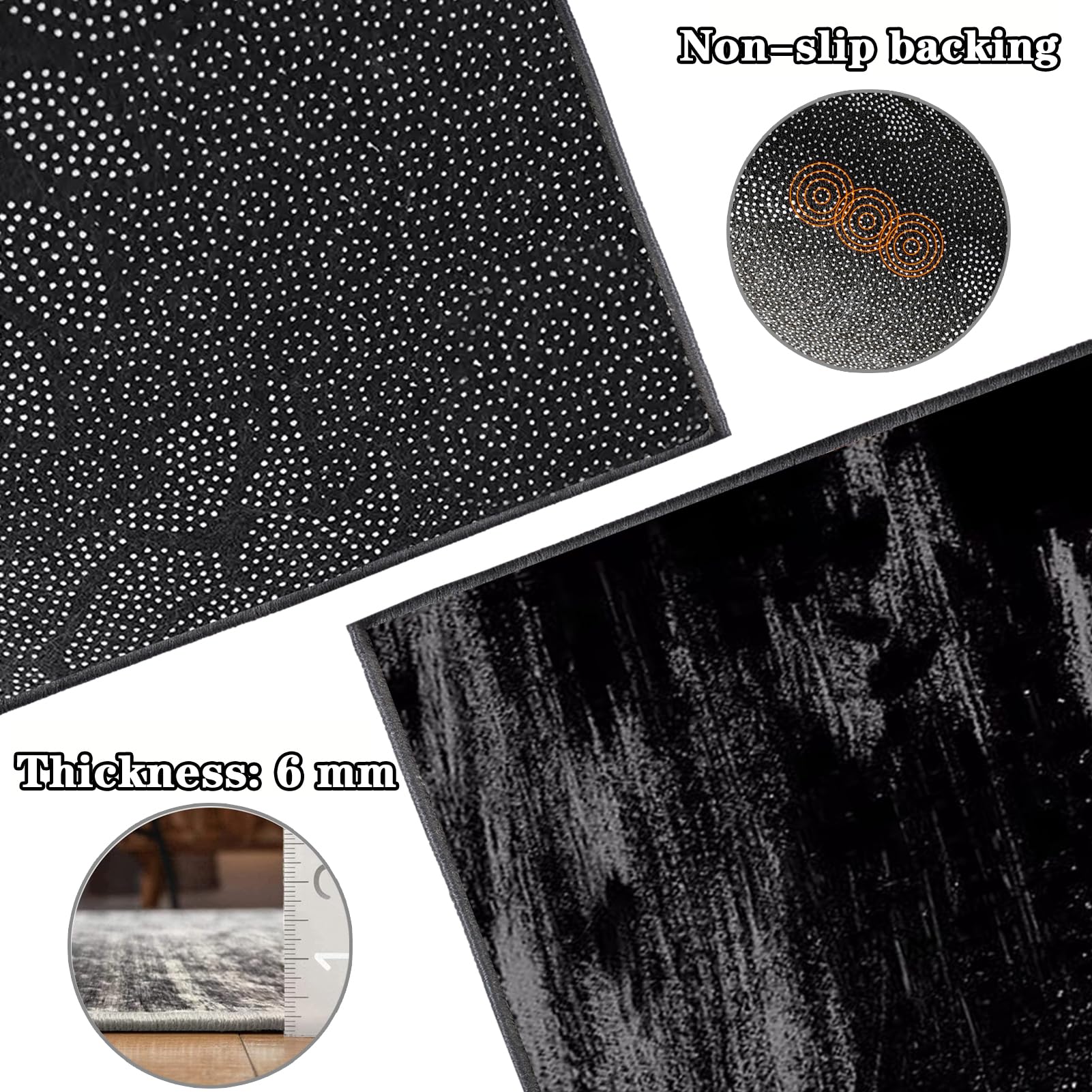 Tappeto Passatoia Tappeto da Cucina Lungo 50 x 300 cm Tappeto Runner Corridoio Lavabile Antiscivolo Tappeti Runner Largo Tappeto Passatoia per Cucina Salotto Camera da Letto Casa Ingresso Interno