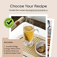 Vista 8 de Kit de vino caliente especias para sidra de manzana y mezcla de gluhwein alemán infundido El mejor regalo para amantes del vino para noches