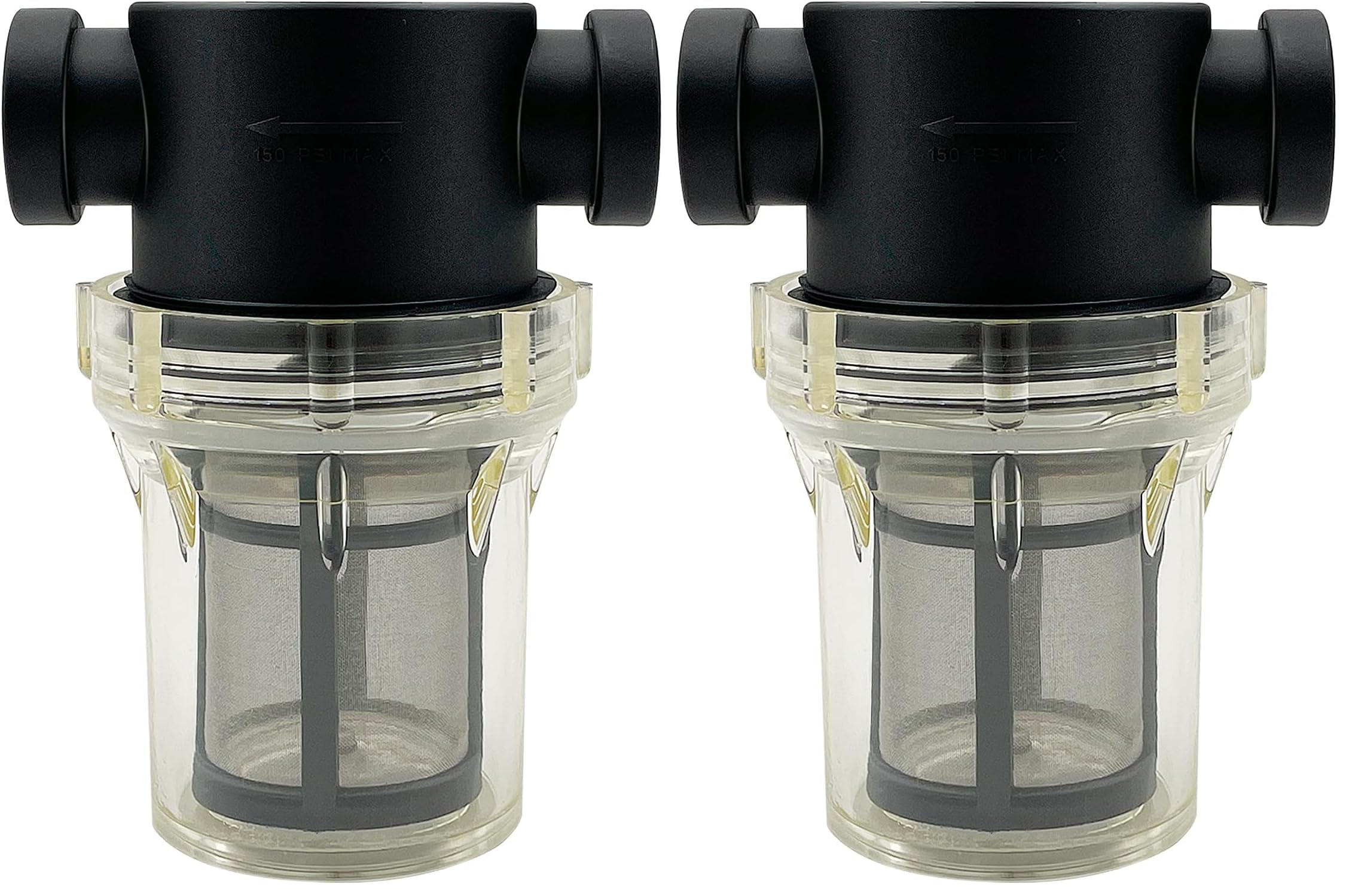 1/2" Female NPT in-Line Strainer with 100 mesh Stainless Steel Filter Screen (1/2“ 100 Mesh) (Pack of 2)