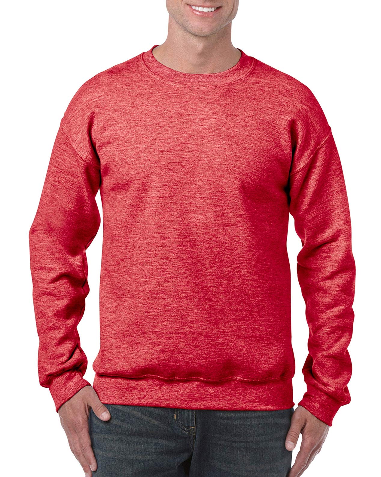 Gildan Ultra Blend 50/50 Bawełna/Poly Bluza - Forest Green, Heather Sport Scarlet Red, 3XL
