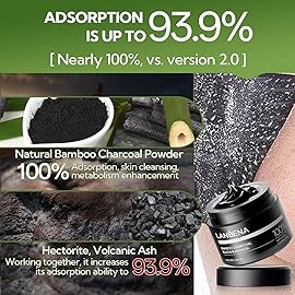 LANBENA Blackhead Remover Nose Pore Strips for Face, 2.0 Upgraded Deep Cleansing Peel off Mask Nose Strips Skincare for All Skin (1.06 Oz/30g) - 60pcs Strips (White+Black)