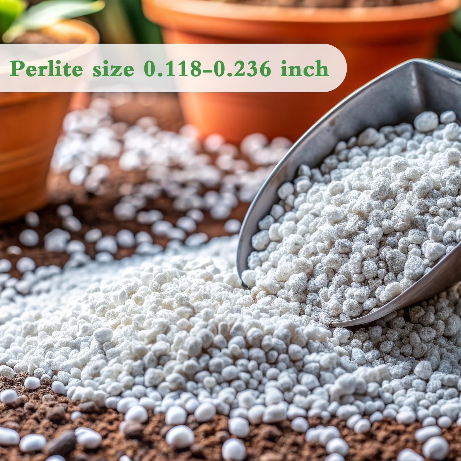 Perlite, 10QT Premium Organic Perlite for Plants, Enhances Soil Drainage and Aeration, Perfect Perlite for Plants Indoor & Outdoor, Horticultural Perlite for Gardening, Perfect for Potting Mixes