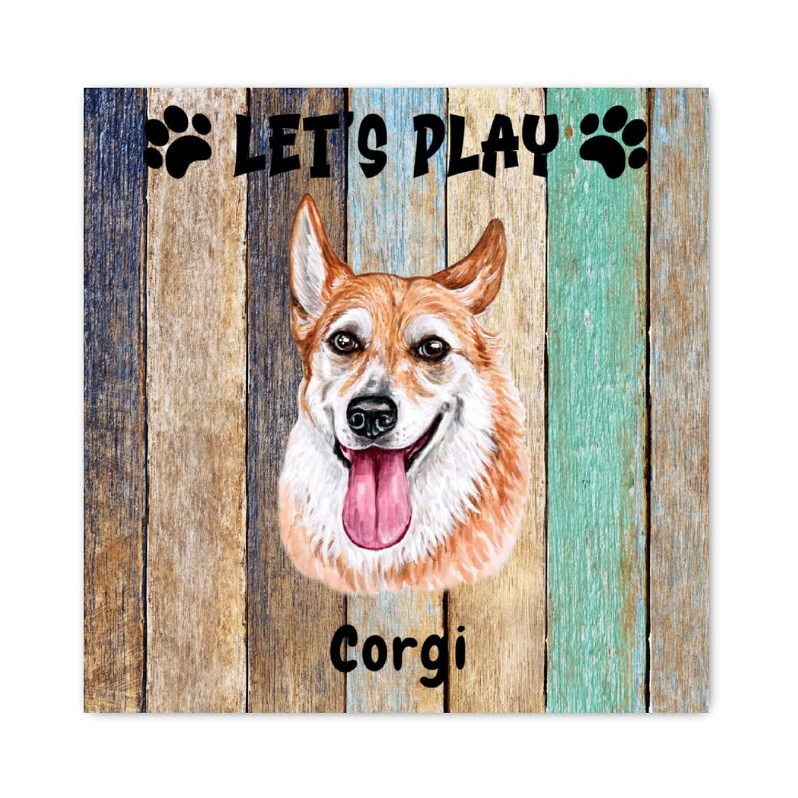 Décoration murale Corgi en bois lumineux pour illuminer votre chambre et salon