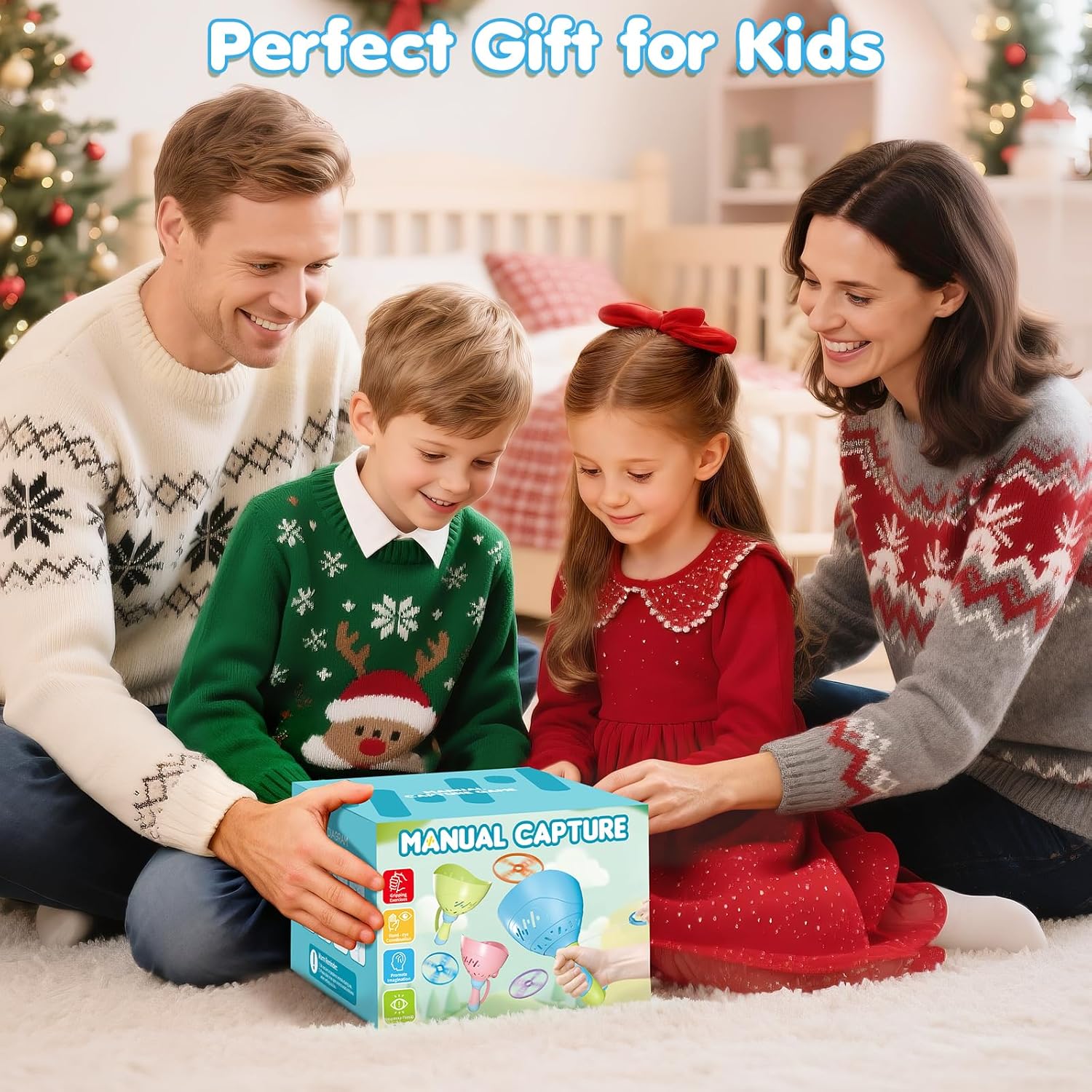 Outdoor Toys for Kids Ages 4-8, 3 Packs Flying Catching Game, Outside Manual Capture Chasing Toys for Ages 3-7, Fun Family Games for Boys Girls Ages 2 3 4 5 6