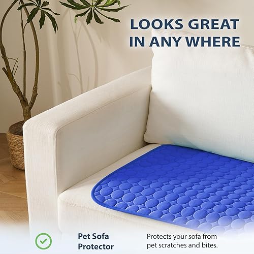 Miniatura 4 de MICROCOSMOS Alfombrilla refrescante de verano y almohadilla para dormir parte superior de absorción de agua, parte inferior impermeable, materiales