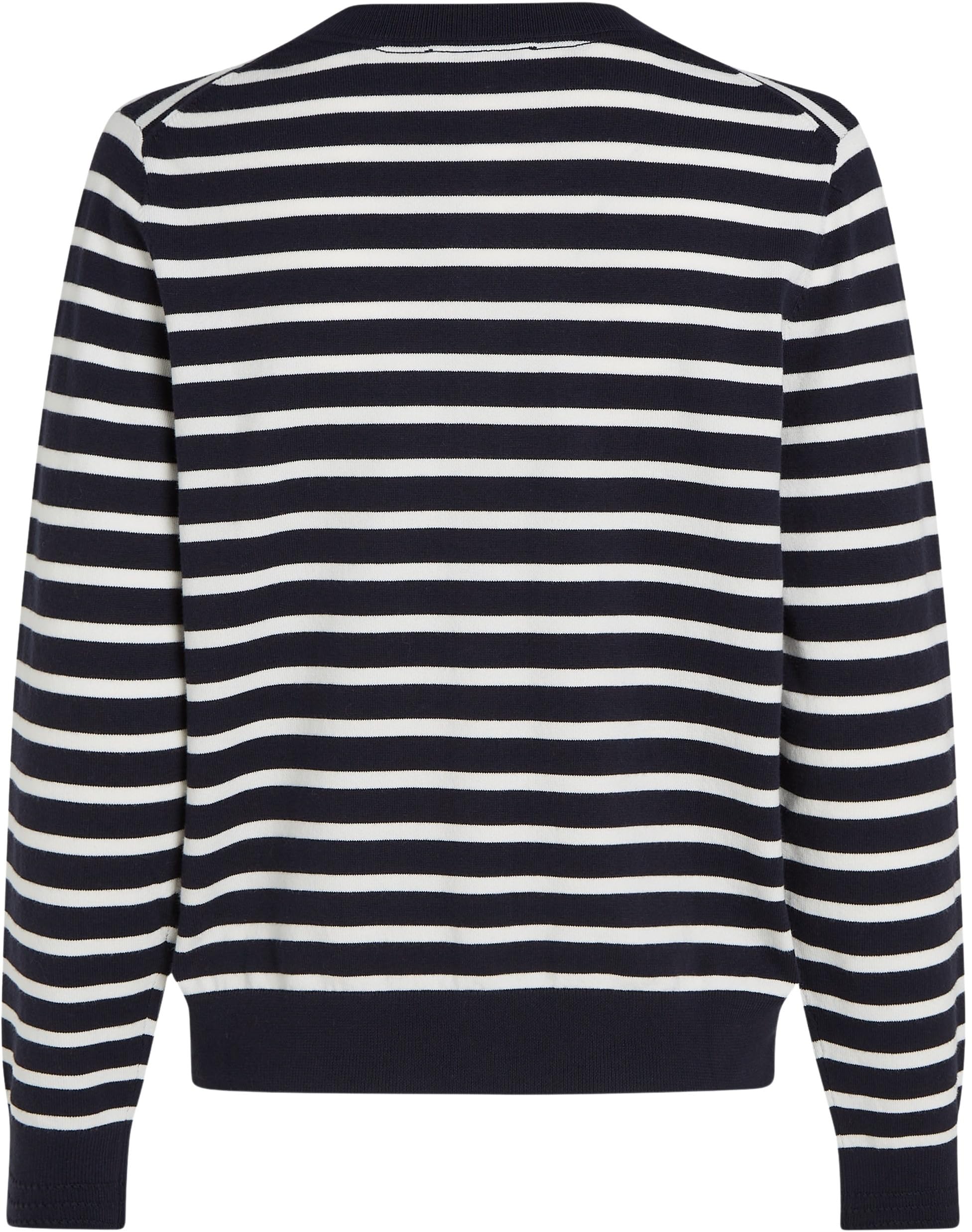 Tommy Hilfiger Damski sweter z dzianiny z dżerseju, Pustynne niebo/kość słoniowa płatek, S