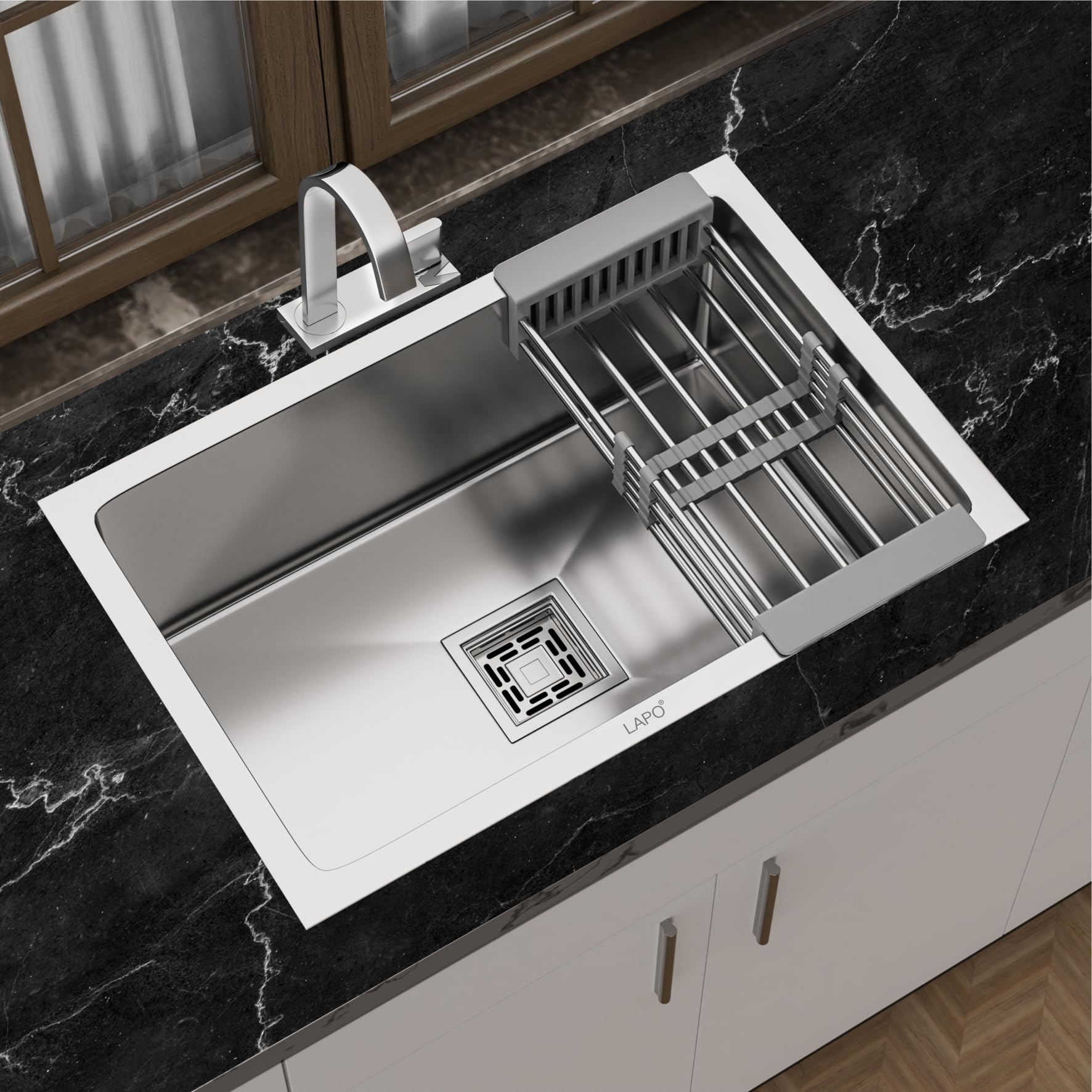 See full amazon price history chart for LAPO Premium Stainless Steel Sink for Kitchen, Handmade Single Bowl Kitchen Sink, Washbasin Sink Bowl with Sink Coupling and Hose Pipe-Top Mount (Matt Finish, 24x18x10 Inch) LAPO Premium Stainless Steel Sink for Kitchen, Handmade Single Bowl Kitchen Sink, Washbasin Sink Bowl with Sink Coupling and Hose Pipe-Top Mount (Matt Finish, 24x18x10 Inch) (B0CSWKSV4P) Amazon Price History, Amazon Price Tracker