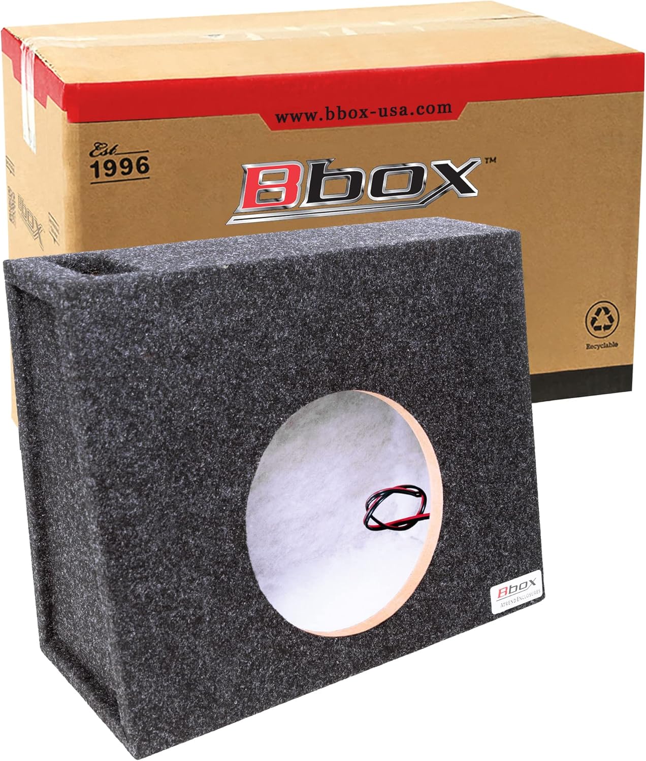 Bbox Single Vented 10 Inch Subwoofer Box Universal Wedge