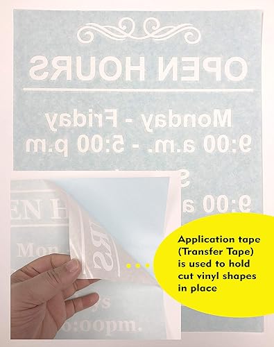 Miniatura 3 de Calcomanía personalizada para ventana de horario comercial, letras personalizadas de vinilo clásico, letrero de puerta de vidrio, escobilla de goma