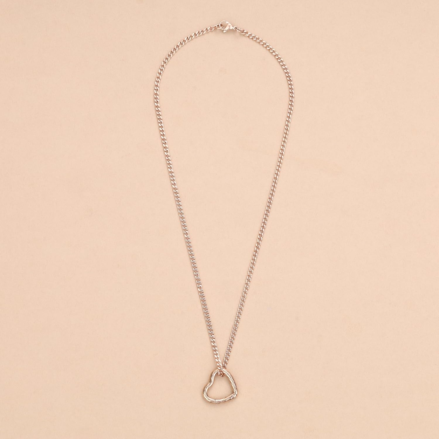 GAVU Stainless Steel Ring Holder Necklace for Women, Women’s Heart Pendant Ring Keeper Necklace 16"/18"/20"