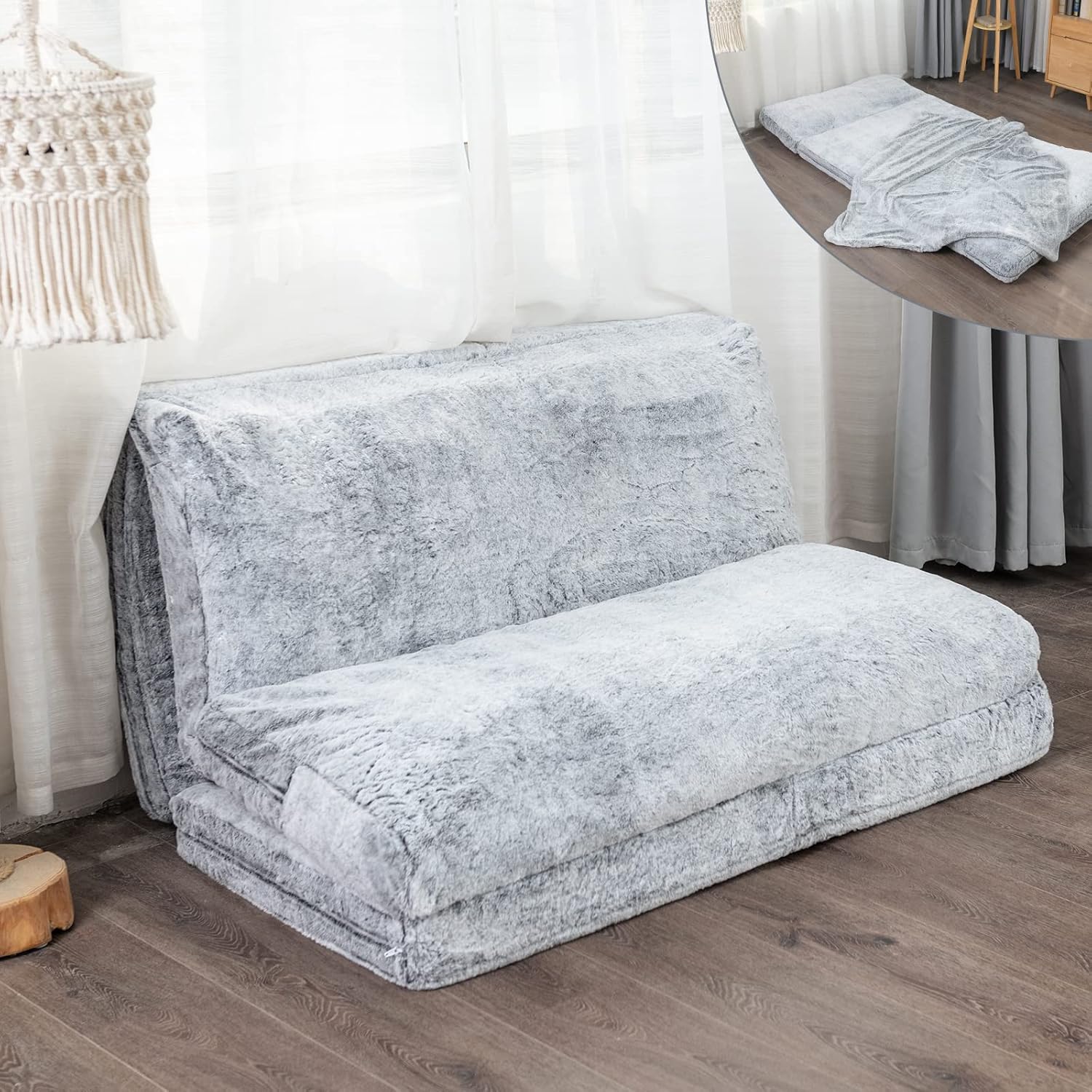 LITA Folding Mattress Sofa, Foldable Double Sofa Bed Foam