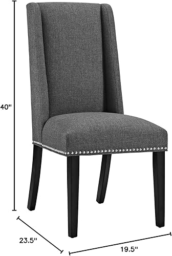 Miniatura 10 de Modway EEI-2233 MO- Baron - Silla tapizada de madera con respaldo alto, color naranja