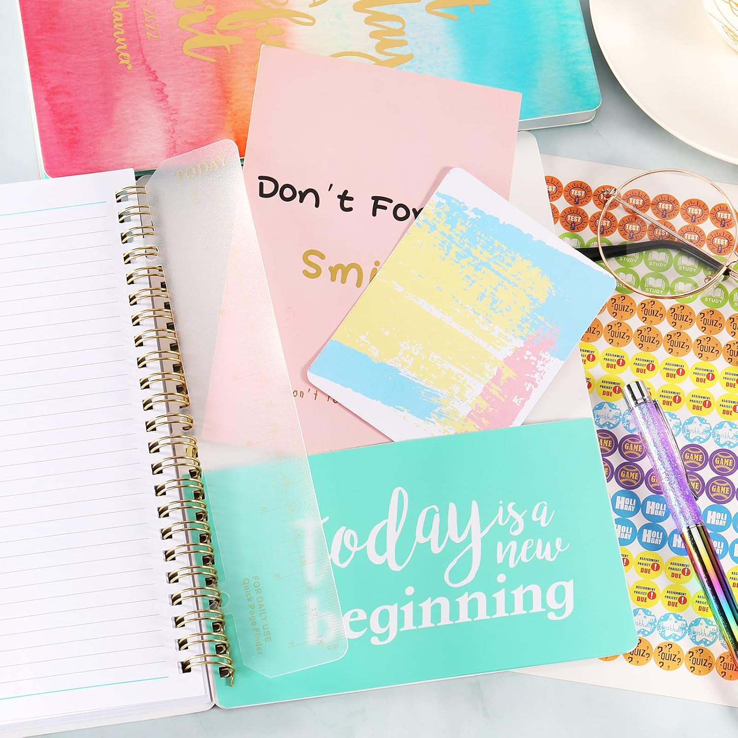 2021-2022 Student Planner - Monthly and Weekly Student Planner 2021-2022 with Flexible Cover, July 2021 - June 2022, 6.3" x 8.4", Academic Planner with Back Pocket + Twin-Wire Binding : Everything Else