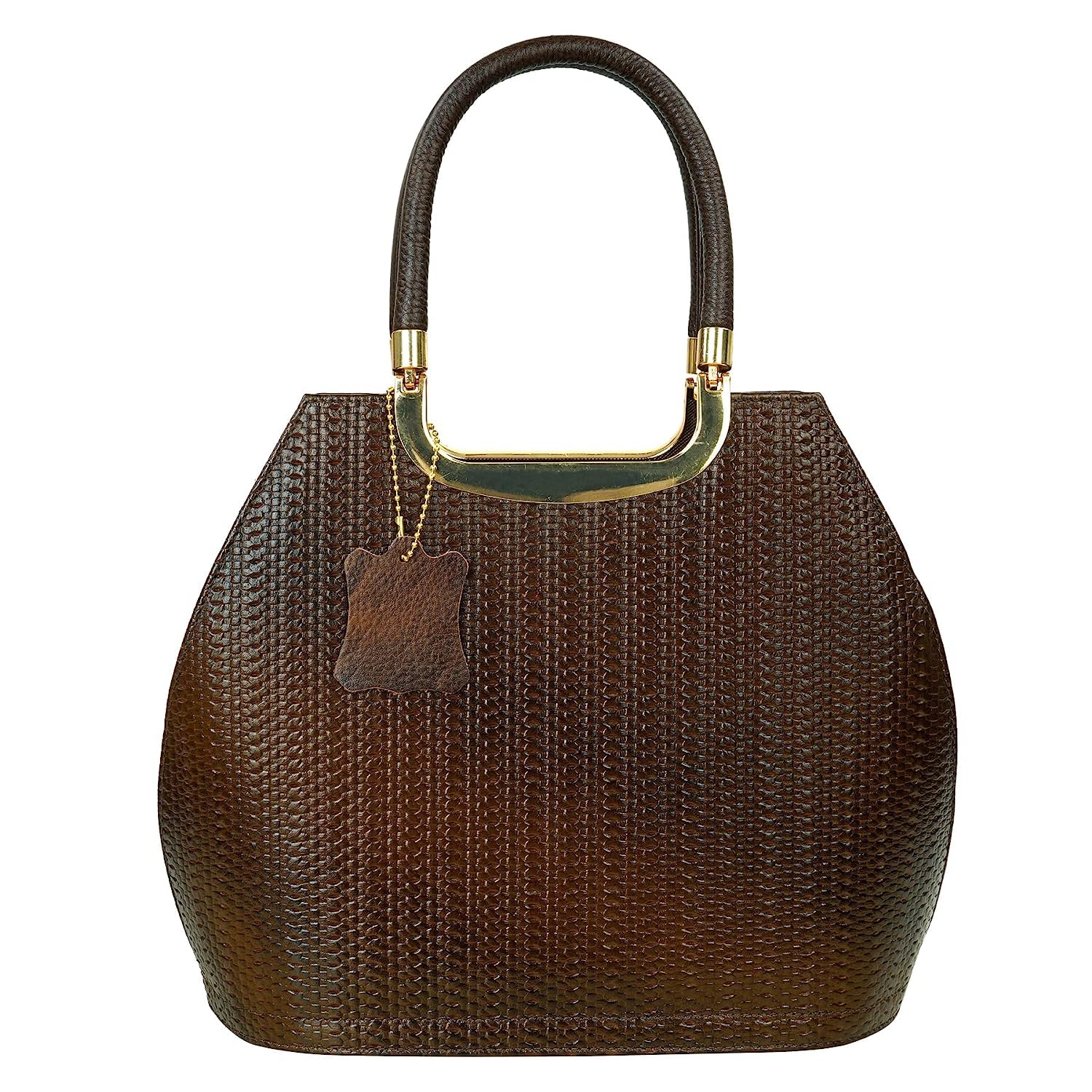 HYATT Leather Accessories Full-Grain Natural Leather Top-Handle satchels With Shoulder Strap For Women Size- L-12 X H-10 x W- 4.5 Inch (MEHANDI GREEN) (B0CB46CYV3) Amazon Price History, Amazon Price Tracker