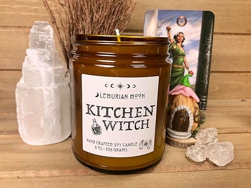 Miniatura 5 de Lemon Scented Soy Candle, Kitchen Witch, Fresh Lemon, Green Leaves, Kalamansi Lime, Witchy, Rituals, Fresh Citrus Kitchen Candle, 8 oz