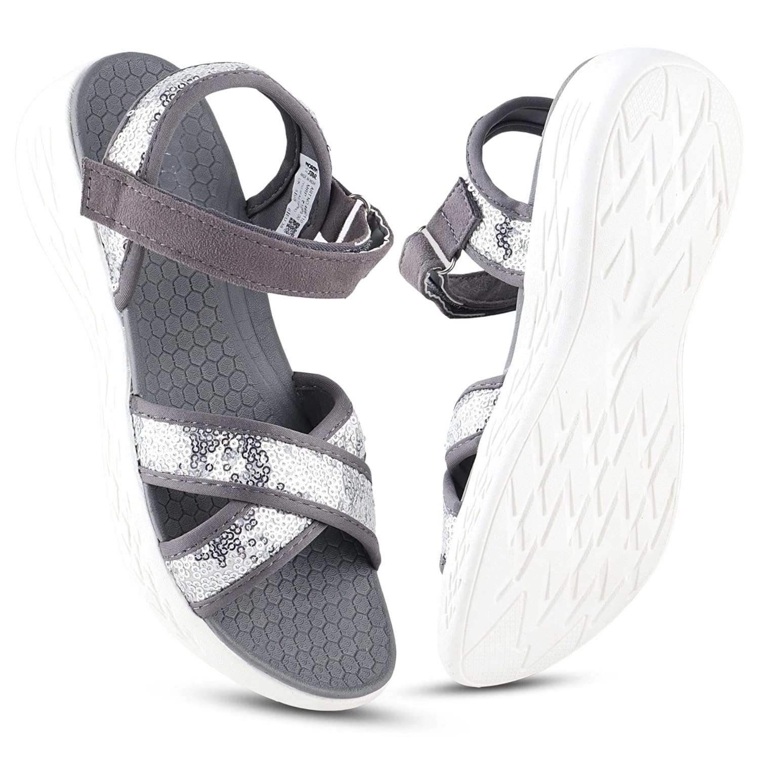 FUEL Fasion Sandals for Women Comfortable & Lightweight, Flexible & Breathable Flat Stylish Sandal for ladies, Dailywear Footwear for Women