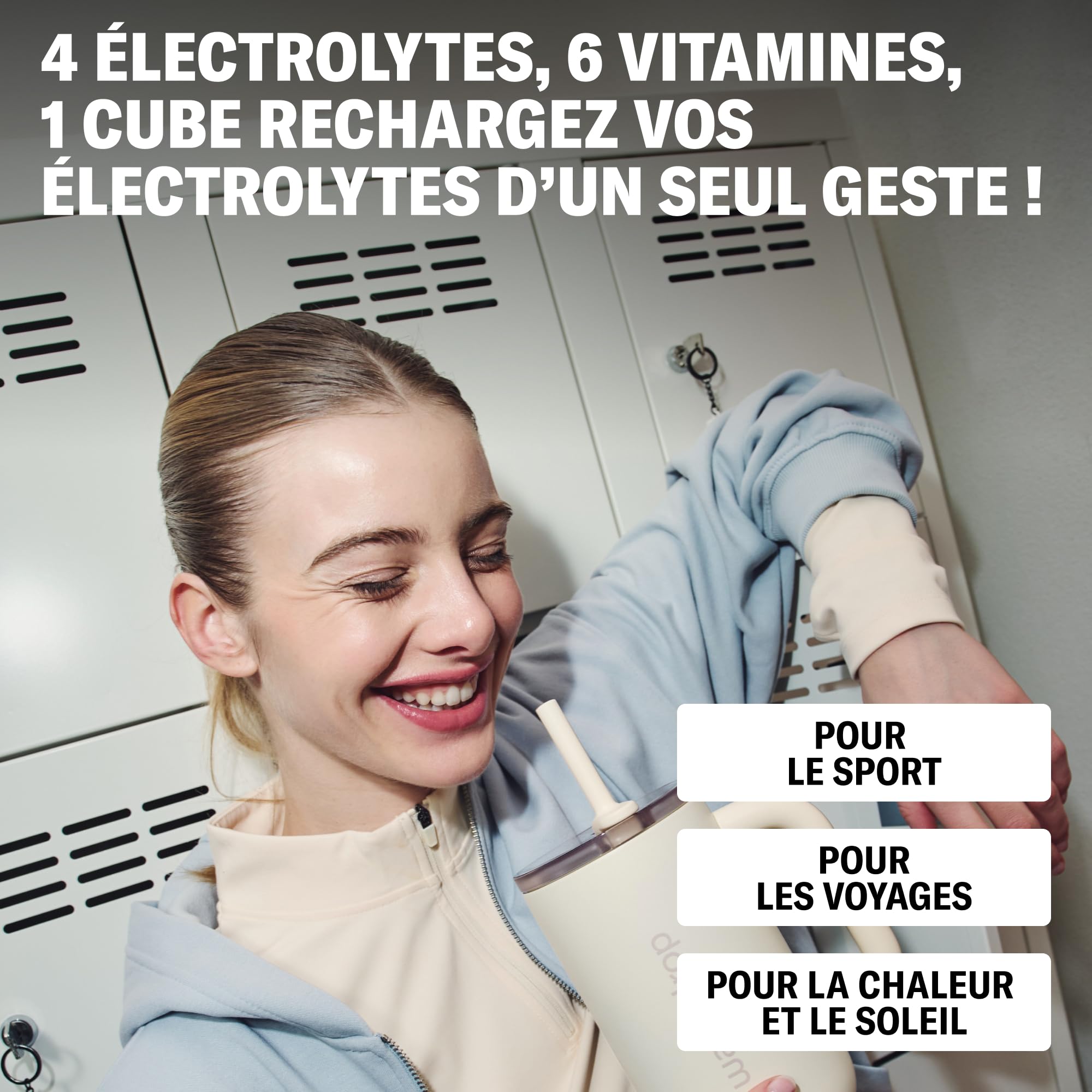 waterdrop® Microlyte Mix – Électrolytes sans sucre pour hydratation sport – 36 cubes de boisson avec magnésium, calcium, zinc et sodium – Arômes Fraise, Pamplemousse & Citron-Menthe rafraîchissants