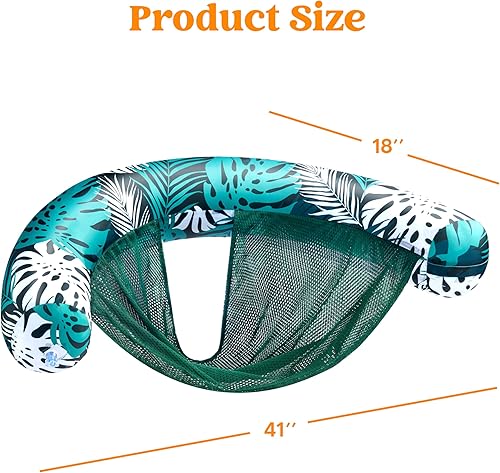 Miniatura 6 de Sloosh Pool Floats Chairs Adult2 Packs Inflatable Noodle Chair with Sling Soft FabricFloating Pool Float Chair Lounge Water Chairs Swimming Floaties