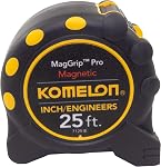 Komelon 7125IE Monstre MagGrip Bande de mesure d'échelle de pouce/ingénieur avec fin magnétique, 25-Foot