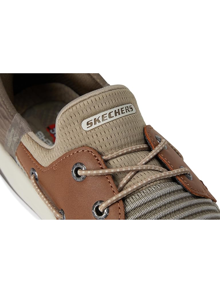 Taupe SKECHERS Delson 3.0 Roth Hands Free Slip-Ins