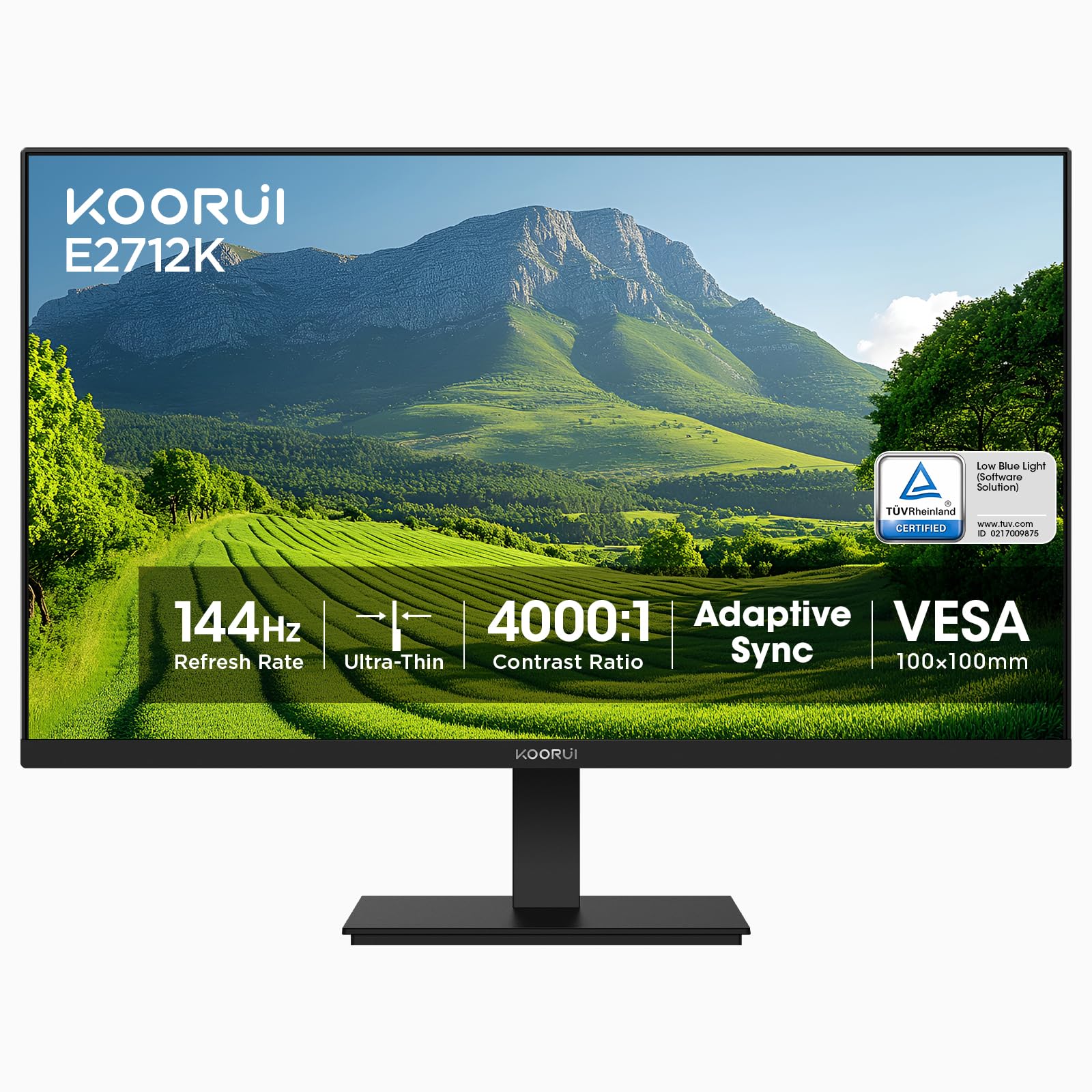 KOORUI 27 Inch FHD Monitor, Computer Monitor(IPS Panel, 1080P